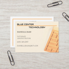 オレンジ色のキーボードIT 名刺