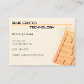 オレンジ色のキーボードIT 名刺 (正面)