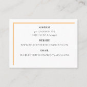 オレンジ色のキーボードIT 名刺 (裏面)