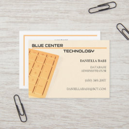 オレンジ色のキーボードIT 名刺