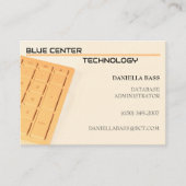 オレンジ色のキーボードIT 名刺 (正面)