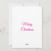 オレンジ色のクリスマスを夢見るビットコインラバー シーズンカード (裏面)