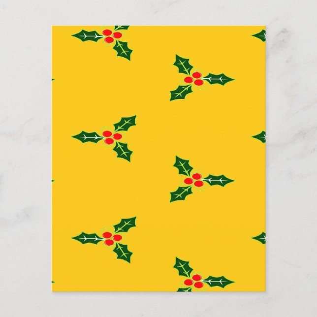 オレンジ色のクリスマスホリー (正面)