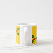 オレンジ色のクリスマスホリー エスプレッソカップ (裏面)