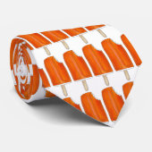 オレンジ色のクレムシクルアイスクリームポップシクルタイ ネクタイ (ロール)
