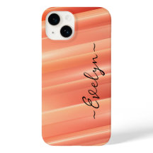 オレンジ色のグラデーションの動的エレガント線の名前