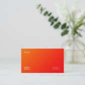 オレンジ色のグラデーション名刺 名刺 (スタンド正面)