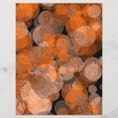 オレンジ色のグラフィックサークル、グラフィックデザイナー広告 チラシ (裏面)