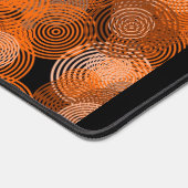 オレンジ色のグラフィック円、グラフィックデザイナー デスクマット (コーナー)
