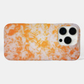 オレンジ色のグランジテクスチャー｜ Case-Mate iPhoneケース (裏面 (横))