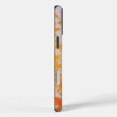 オレンジ色のグランジテクスチャー| Case-Mate iPhoneケース (裏面 / 右)