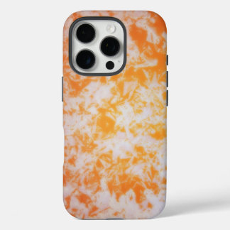 オレンジ色のグランジテクスチャー｜ iPhone 16 PROケース