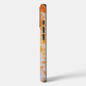 オレンジ色のグランジテクスチャー｜ Case-Mate iPhoneケース (裏面 / 左)