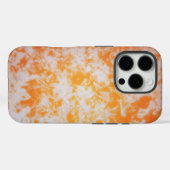 オレンジ色のグランジテクスチャー｜ Case-Mate iPhoneケース (裏面 (横))