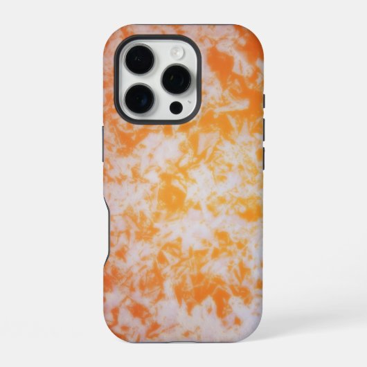 オレンジ色のグランジテクスチャー| iPhoneケース (裏面)