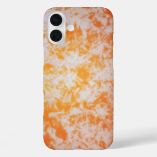 オレンジ色のグランジテクスチャ | iPhone 16 PLUSケース