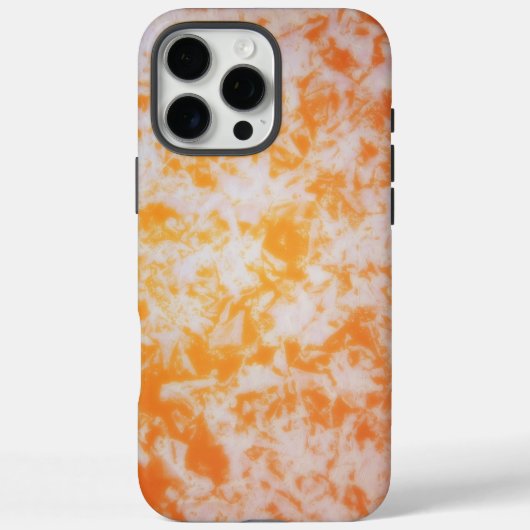 オレンジ色のグランジーテクスチャード| Case-Mate iPhoneケース (裏面)