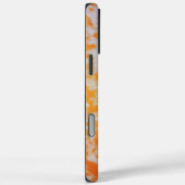 オレンジ色のグランジーテクスチャード| Case-Mate iPhoneケース (裏面 / 右)