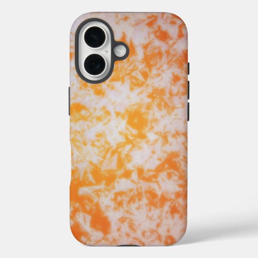 オレンジ色のグランジーテクスチャード| Case-Mate iPhoneケース (裏面)
