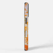 オレンジ色のグランジーテクスチャード| Case-Mate iPhoneケース (裏面 / 右)