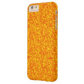 オレンジ色のグリッターとキラキラ模様 Case-Mate iPhoneケース (裏面左)