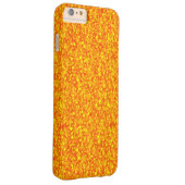 オレンジ色のグリッターとキラキラ模様 Case-Mate iPhoneケース (裏面/右)