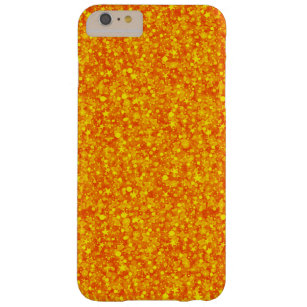 オレンジ色のグリッターとキラキラ模様 BARELY THERE iPhone 6 PLUS ケース