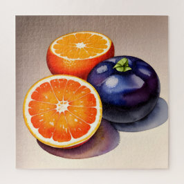 オレンジ色のグローの水色 ジグソーパズル