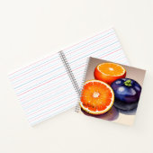 オレンジ色のグローの水色 ノートブック (内部)