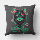 オレンジ色のグローキャットエネルギー クッション (裏面)