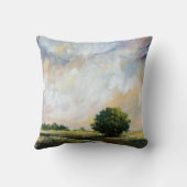 オレンジ色のグローII クッション (裏面)