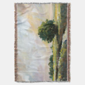 オレンジ色のグローII スローブランケット (正面縦)