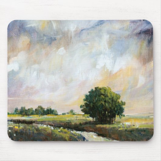 オレンジ色のグローII マウスパッド (正面)