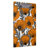 オレンジ色のケシが白 クリップボード (右)