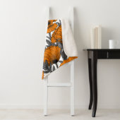 オレンジ色のケシが白 シェルパブランケット (インサイチュ)