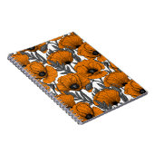 オレンジ色のケシが白 ノートブック (右側)