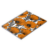 オレンジ色のケシが白 ノートブック (左側)