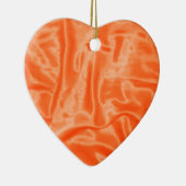 オレンジ色のサテン – クリスマス装飾 セラミックオーナメント (右)