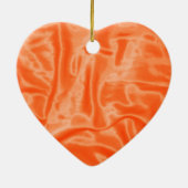 オレンジ色のサテン – クリスマス装飾 セラミックオーナメント (裏面)