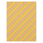 オレンジ色のサマーグリーン テーブルクロス (正面)