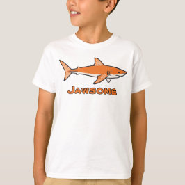オレンジ色のサメの子供Tシャツ Tシャツ