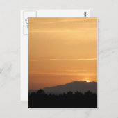オレンジ色のサンセットポストカード ポストカード (正面/裏面)