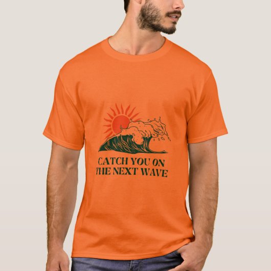 オレンジ色のシャツ Tシャツ (正面)