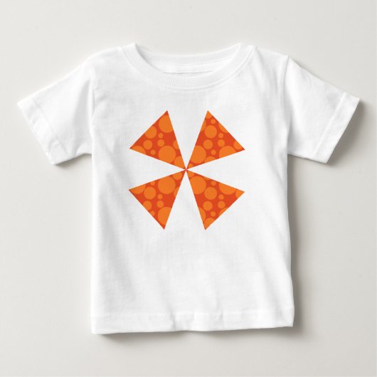 オレンジ色のシャボン玉 ベビーTシャツ (正面)