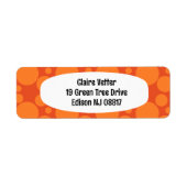 オレンジ色のシャボン玉 ラベル (正面)