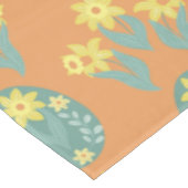 オレンジ色のスカンジナビアの卵チューリップ復活祭 テーブルクロス (アングル)