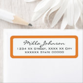 オレンジ色のスクリプト名縁ど ラベル (インサイチュ)