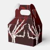 オレンジ色のスケルトンハンズゲーブル フェイバーボックス (裏面サイド)