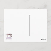 オレンジ色のスノーフレーク冬ありがとうポストカード ポストカード (裏面)