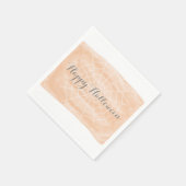 オレンジ色のスパイダーウェブハロウィーン スタンダードカクテルナプキン (角)